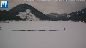 Městečko Mariazell - Jezero Erlaufsee - 8.1.2026 v 16:45 Městečko Mariazell - Jezero Erlaufsee - 8.1.2026 v 16:45