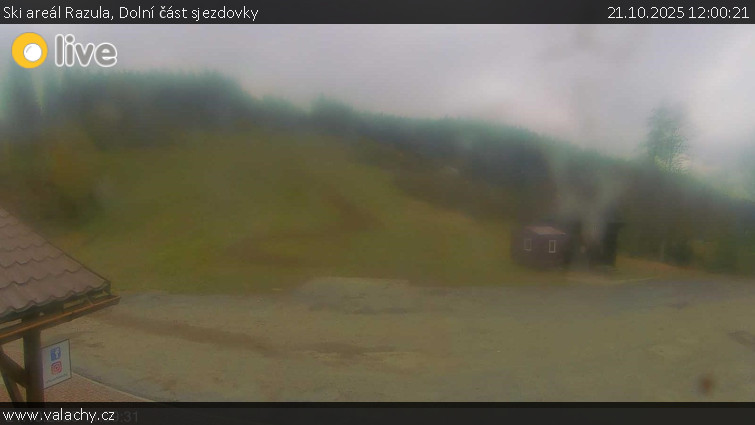 Ski areál Razula - Dolní část sjezdovky - 21.10.2025 v 12:00 Ski areál Razula - Dolní část sjezdovky - 21.10.2025 v 12:00