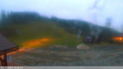 Dolní část sjezdovky