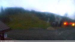 Dolní část sjezdovky