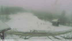 Dolní část sjezdovky