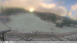 Dolní část sjezdovky