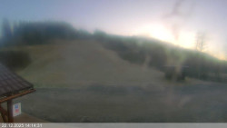 Dolní část sjezdovky