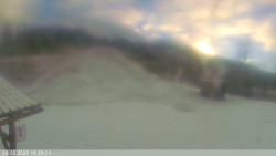 Dolní část sjezdovky