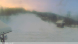 Dolní část sjezdovky