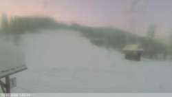 Dolní část sjezdovky