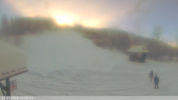 Dolní část sjezdovky