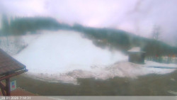 Dolní část sjezdovky