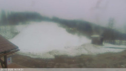 Dolní část sjezdovky