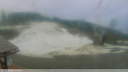 Dolní část sjezdovky