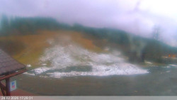 Dolní část sjezdovky