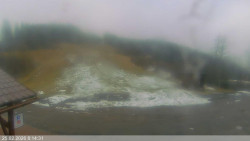 Dolní část sjezdovky