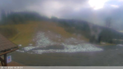 Dolní část sjezdovky