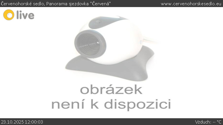 Červenohorské sedlo - Panorama sjezdovka "Červená" - 23.10.2025 v 12:00 Červenohorské sedlo - Panorama sjezdovka "Červená" - 23.10.2025 v 12:00