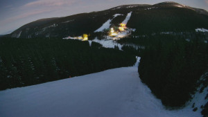 Červenohorské sedlo - Panorama sjezdovka "Červená" - 26.2.2026 v 06:00 Červenohorské sedlo - Panorama sjezdovka "Červená" - 26.2.2026 v 06:00