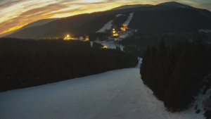 Červenohorské sedlo - Panorama sjezdovka "Červená" - 26.2.2026 v 18:00 Červenohorské sedlo - Panorama sjezdovka "Červená" - 26.2.2026 v 18:00