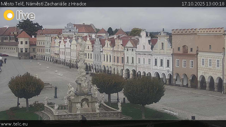 Město Telč - Náměstí Zachariáše z Hradce - 17.10.2025 v 13:00 Město Telč - Náměstí Zachariáše z Hradce - 17.10.2025 v 13:00