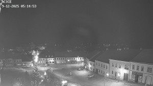 Město Dačice - Palackého náměstí - 29.12.2025 v 05:15 Město Dačice - Palackého náměstí - 29.12.2025 v 05:15