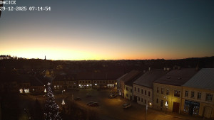 Město Dačice - Palackého náměstí - 29.12.2025 v 07:15 Město Dačice - Palackého náměstí - 29.12.2025 v 07:15