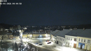 Město Dačice - Palackého náměstí - 2.1.2026 v 04:45 Město Dačice - Palackého náměstí - 2.1.2026 v 04:45