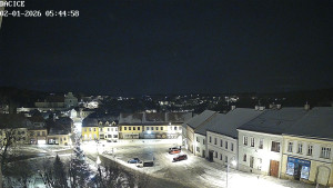 Město Dačice - Palackého náměstí - 2.1.2026 v 05:45 Město Dačice - Palackého náměstí - 2.1.2026 v 05:45