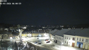Město Dačice - Palackého náměstí - 2.1.2026 v 06:01 Město Dačice - Palackého náměstí - 2.1.2026 v 06:01