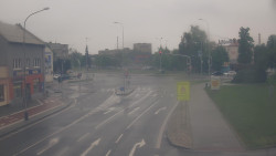 Křižovatka ulic Komenského a Velké Novosady