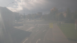 Křižovatka ulic Komenského a Velké Novosady
