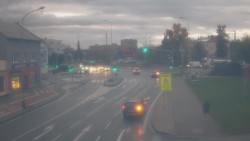 Křižovatka ulic Komenského a Velké Novosady