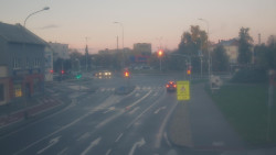 Křižovatka ulic Komenského a Velké Novosady
