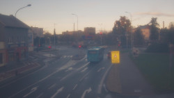 Křižovatka ulic Komenského a Velké Novosady