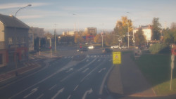 Křižovatka ulic Komenského a Velké Novosady
