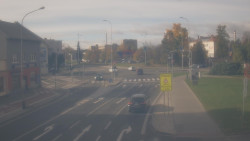 Křižovatka ulic Komenského a Velké Novosady