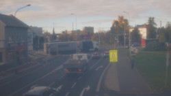 Křižovatka ulic Komenského a Velké Novosady