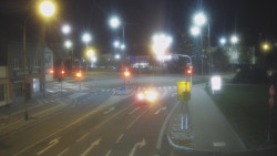 Křižovatka ulic Komenského a Velké Novosady