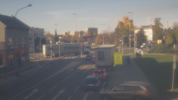 Křižovatka ulic Komenského a Velké Novosady