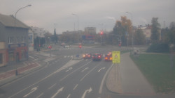 Křižovatka ulic Komenského a Velké Novosady