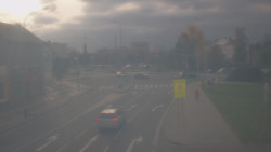 Křižovatka ulic Komenského a Velké Novosady