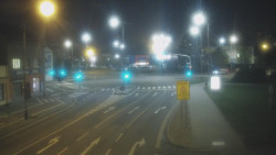 Křižovatka ulic Komenského a Velké Novosady