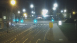 Křižovatka ulic Komenského a Velké Novosady