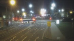 Křižovatka ulic Komenského a Velké Novosady