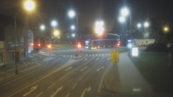 Křižovatka ulic Komenského a Velké Novosady