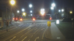 Křižovatka ulic Komenského a Velké Novosady