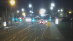 Křižovatka ulic Komenského a Velké Novosady