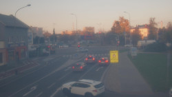 Křižovatka ulic Komenského a Velké Novosady