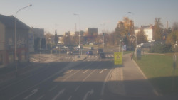 Křižovatka ulic Komenského a Velké Novosady