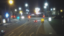 Křižovatka ulic Komenského a Velké Novosady