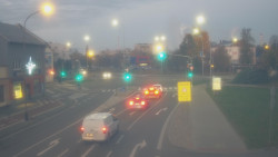 Křižovatka ulic Komenského a Velké Novosady