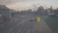 Křižovatka ulic Komenského a Velké Novosady