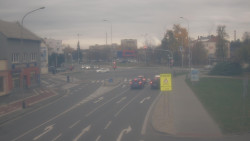 Křižovatka ulic Komenského a Velké Novosady